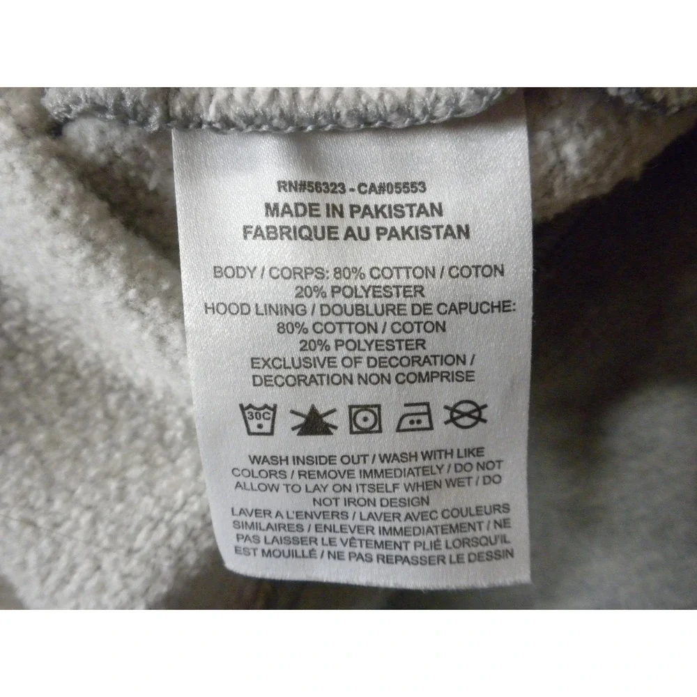 Nike Hoodie Sweatshirt Womens L Gray Essentials Oversized Fleece Center Swoosh